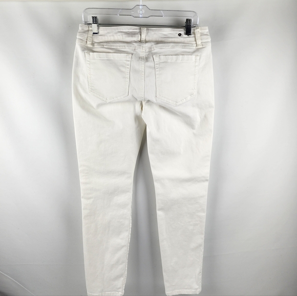 Cabi 5088 Jeans Womens 6 Slimmie Skinny White Stretch Denim (29x29) - Picture 8 of 10
